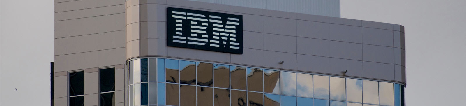 De koers van IBM (NYSE ticker IBM).